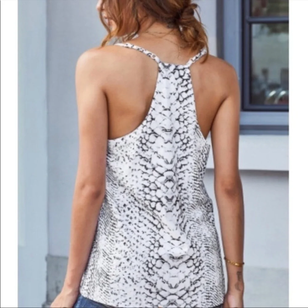 N/A white racerback